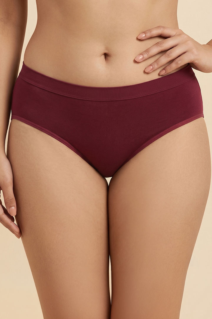 Zivame Medium Rise Full Coverage Seamless Hipster Panty (Pack of 3) - Multicolor — image 2